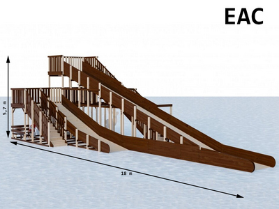 Зимняя горка Ледяной полёт