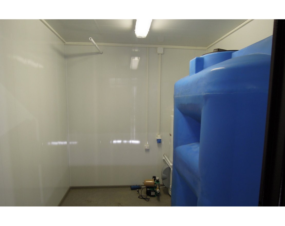 Автономная душевая 3 кабинки с раковинами 211 - вид 2