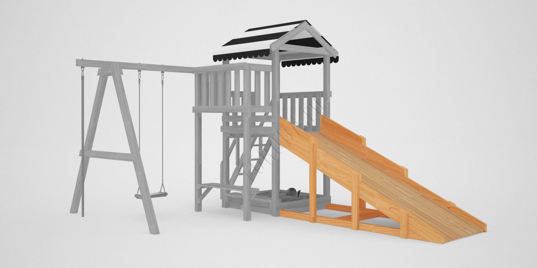 Детская игровая площадка Гарда 1 (всесезонная) - вид 2
