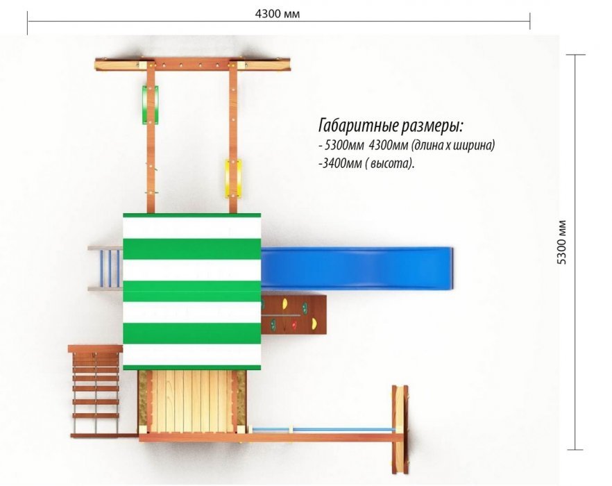 Детская игровая площадка Парус 6 - вид 3