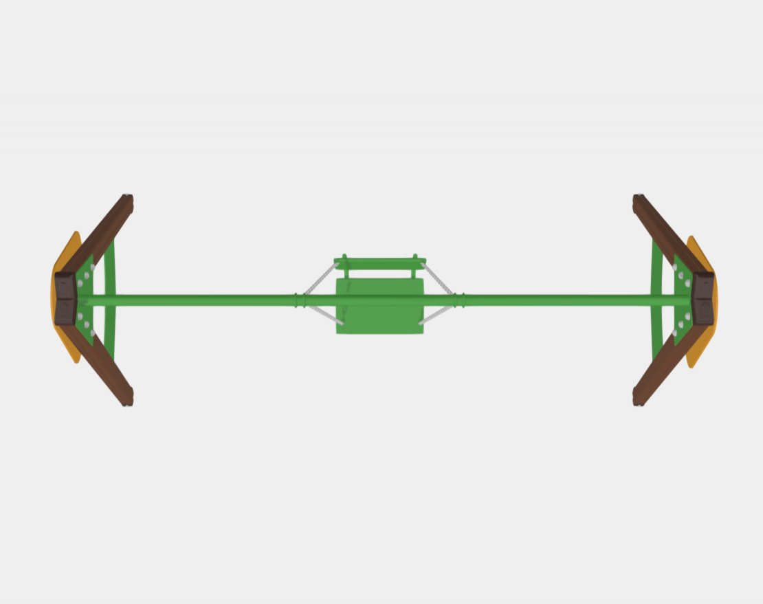 Качели деревянные TORUDA Дино 01166 - вид 2