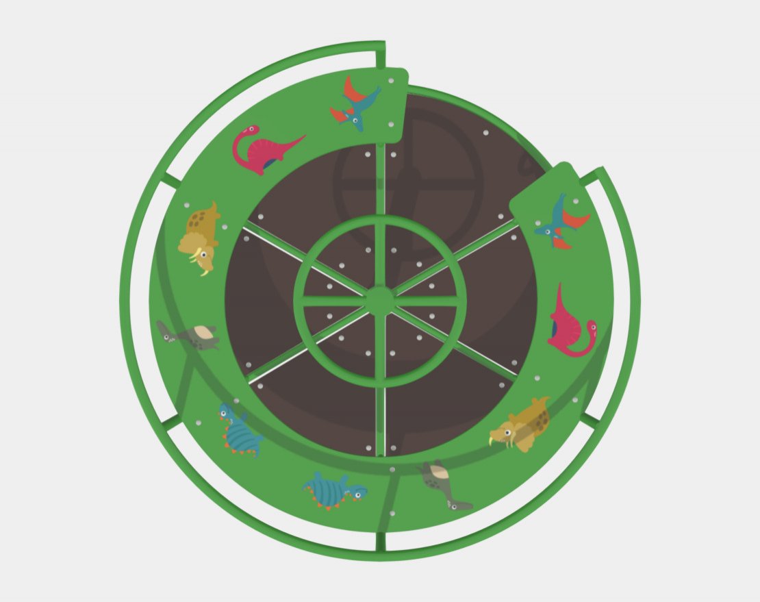 Карусель с рулем TORUDA Дино 06101 - вид 2