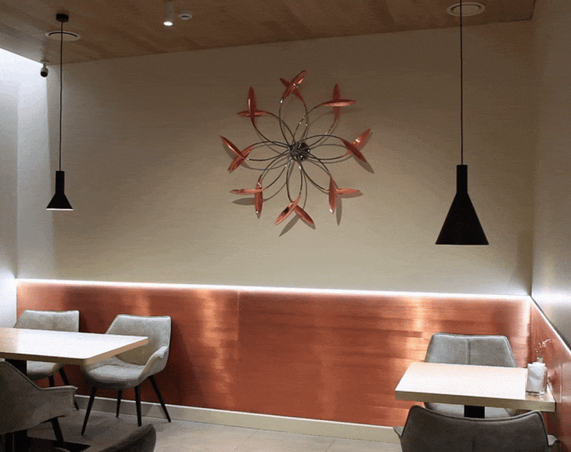 Скульптура для интерьера Звезда настенное исполнение - вид 2